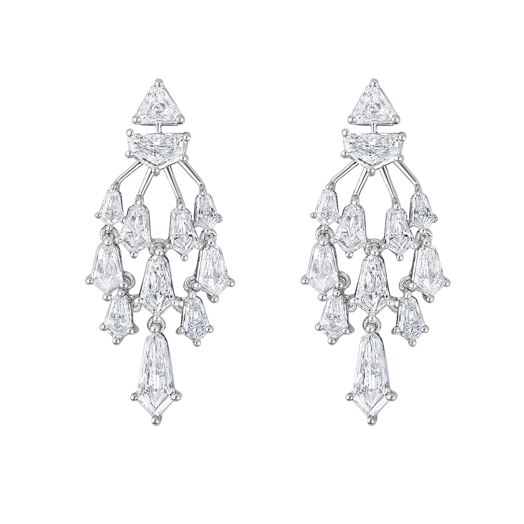 Umbrella shape, Black stone silver Earrings – Shilphaat.com